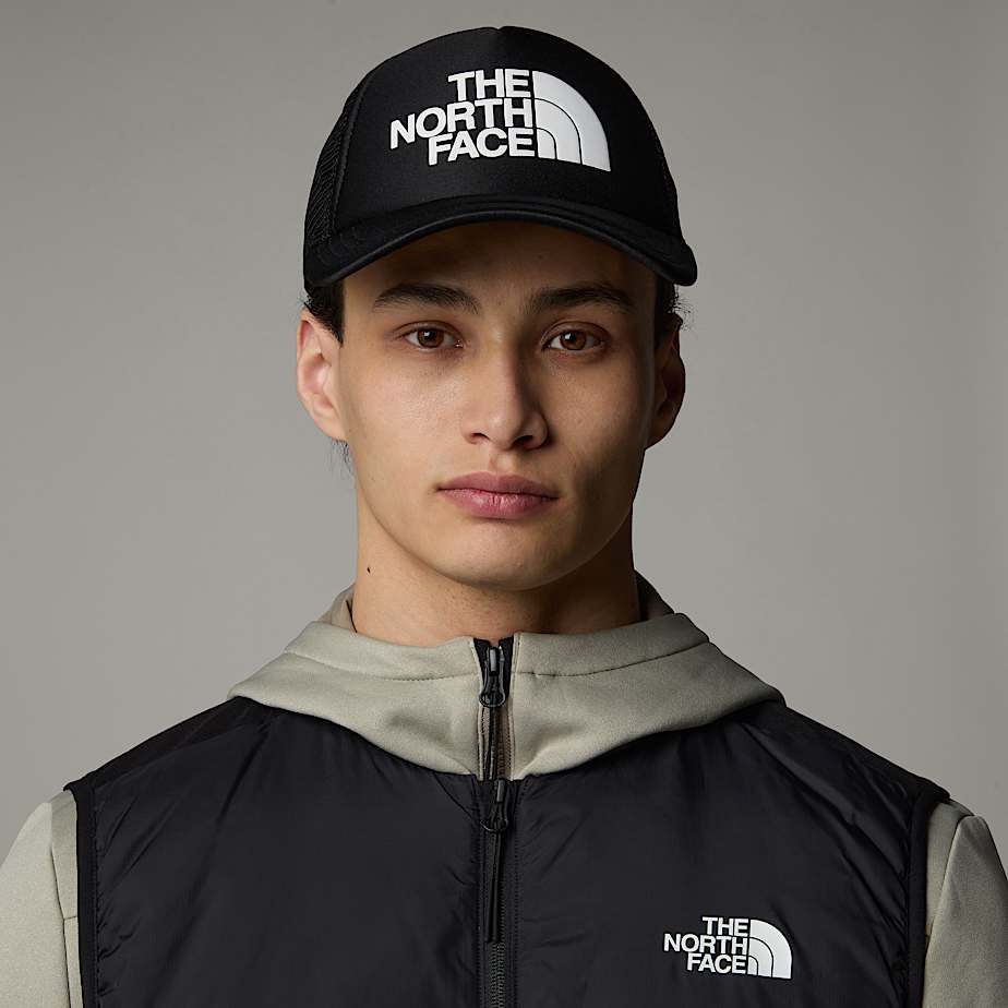 Gorras The North Face Logo Trucker Hombre Negros | NF0A19X5A