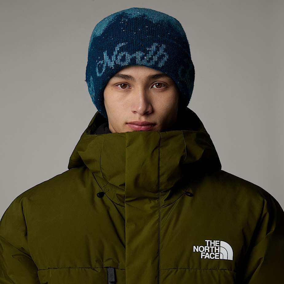 Gorro The North Face Cabin Mountainscape Hombre Azules | NF0A62X7C