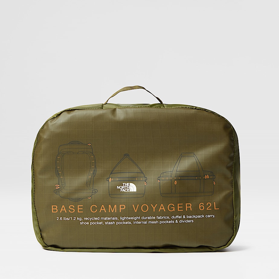 Mochilas The North Face Base Camp Voyager 62L Hombre Verde Oliva | NF0A89Y2M