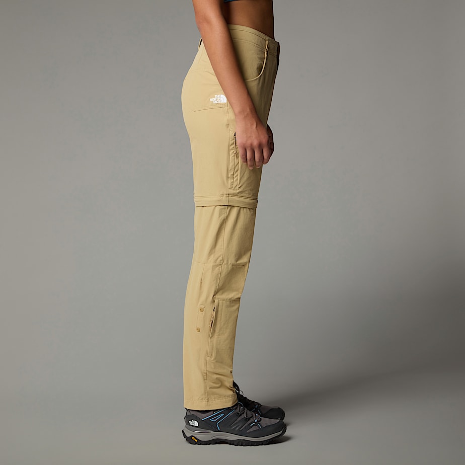 Pantalon The North Face Exploration Convertible Straight Mujer Kaki | NF0A63X1N