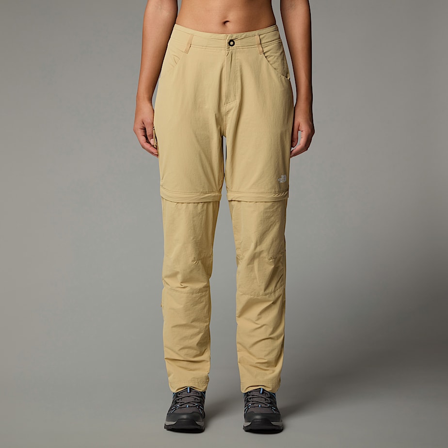Pantalon The North Face Exploration Convertible Straight Mujer Kaki | NF0A63X1N
