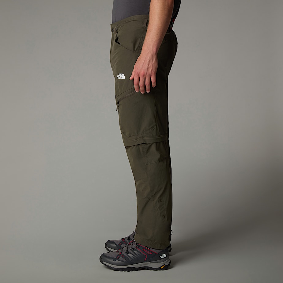 Pantalon The North Face Exploration Convertible Tapered Hombre Verde Oliva | NF0A06R0T