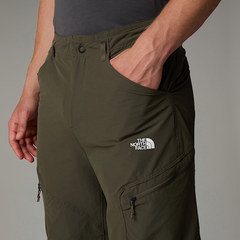 Pantalon The North Face Exploration Convertible Tapered Hombre Verde Oliva | NF0A06R0T