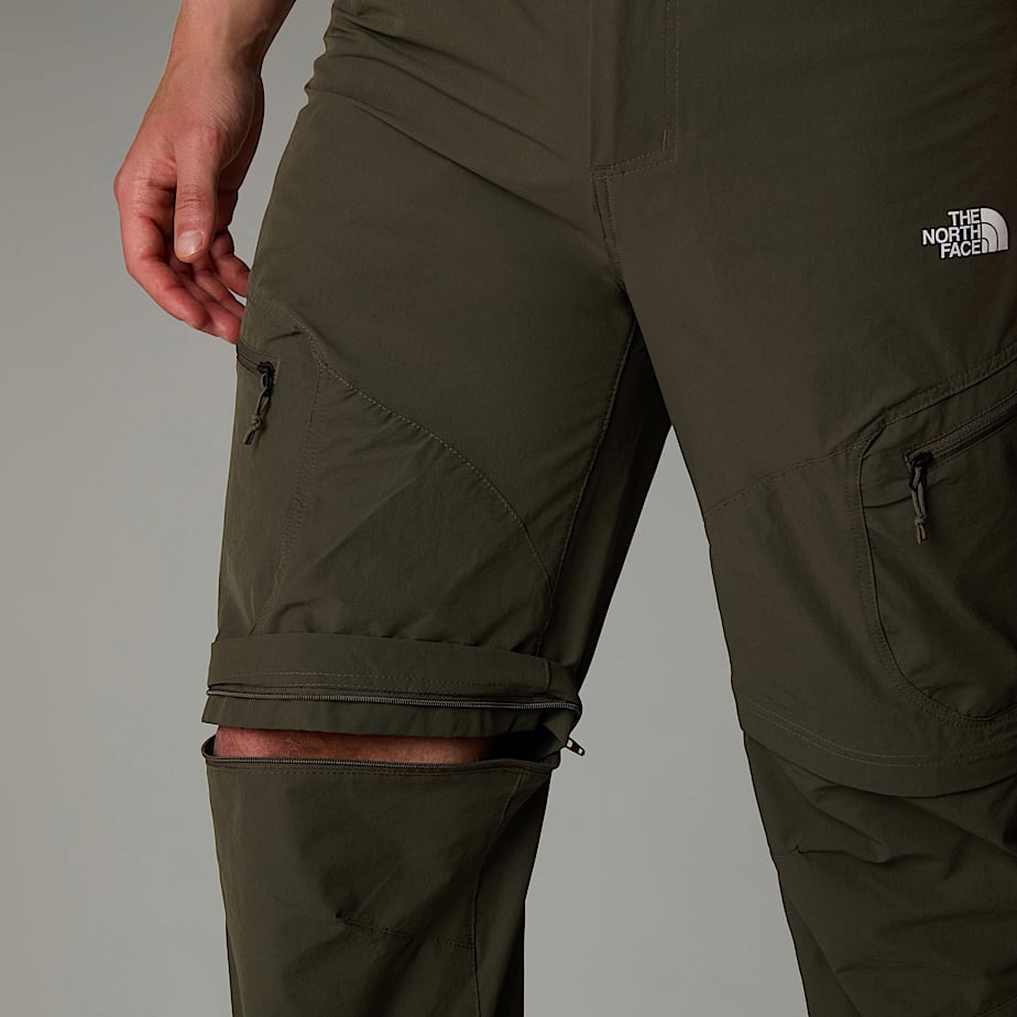 Pantalon The North Face Exploration Convertible Tapered Hombre Verde Oliva | NF0A06R0T
