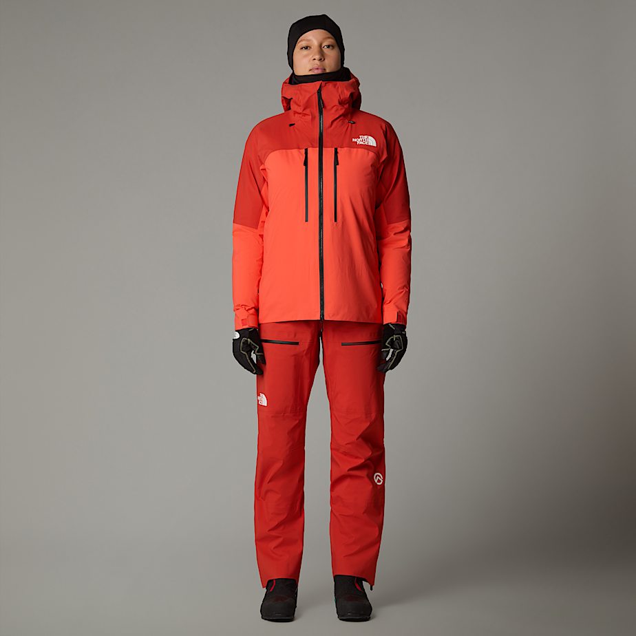 Pantalones Babero The North Face Summit Pumori GORE-TEX® Pro Mujer Rojos | NF0A42J7F
