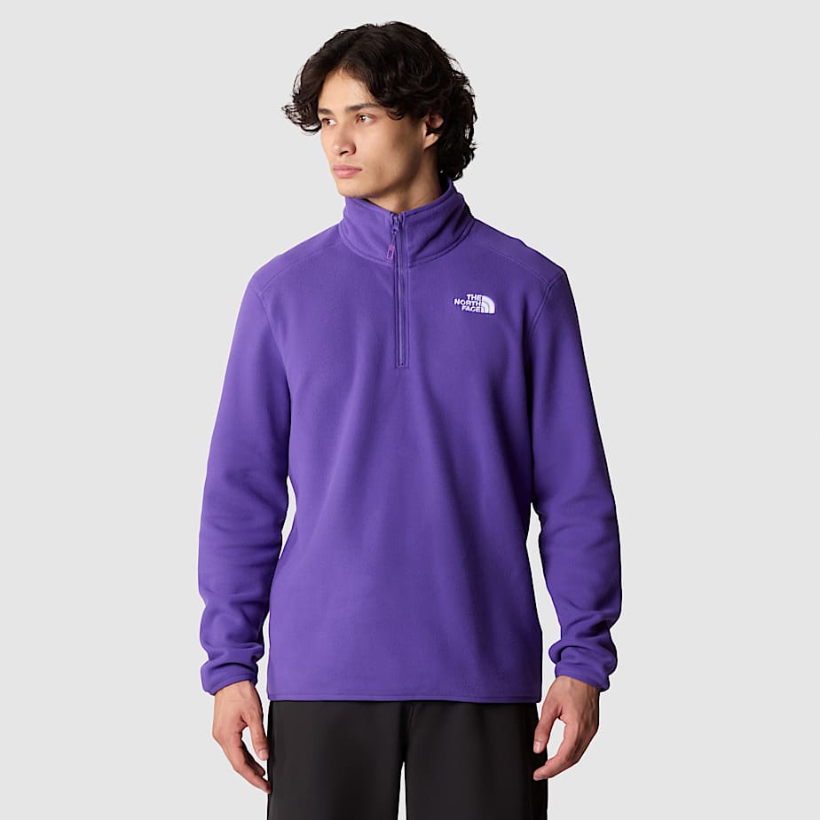 Pullover The North Face 100 Glacier 1/4 Zip Fleece Hombre Morados | NF0A93O6H