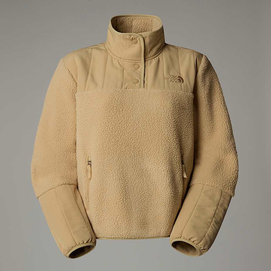 Pullover The North Face Cragmont 1/4 Neck Fleece Mujer Kaki | NF0A63G0N