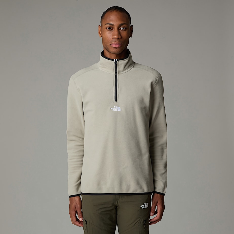 Pullover The North Face Glacier 1/4 Zip Fleece Hombre Grises | NF0A37X6N