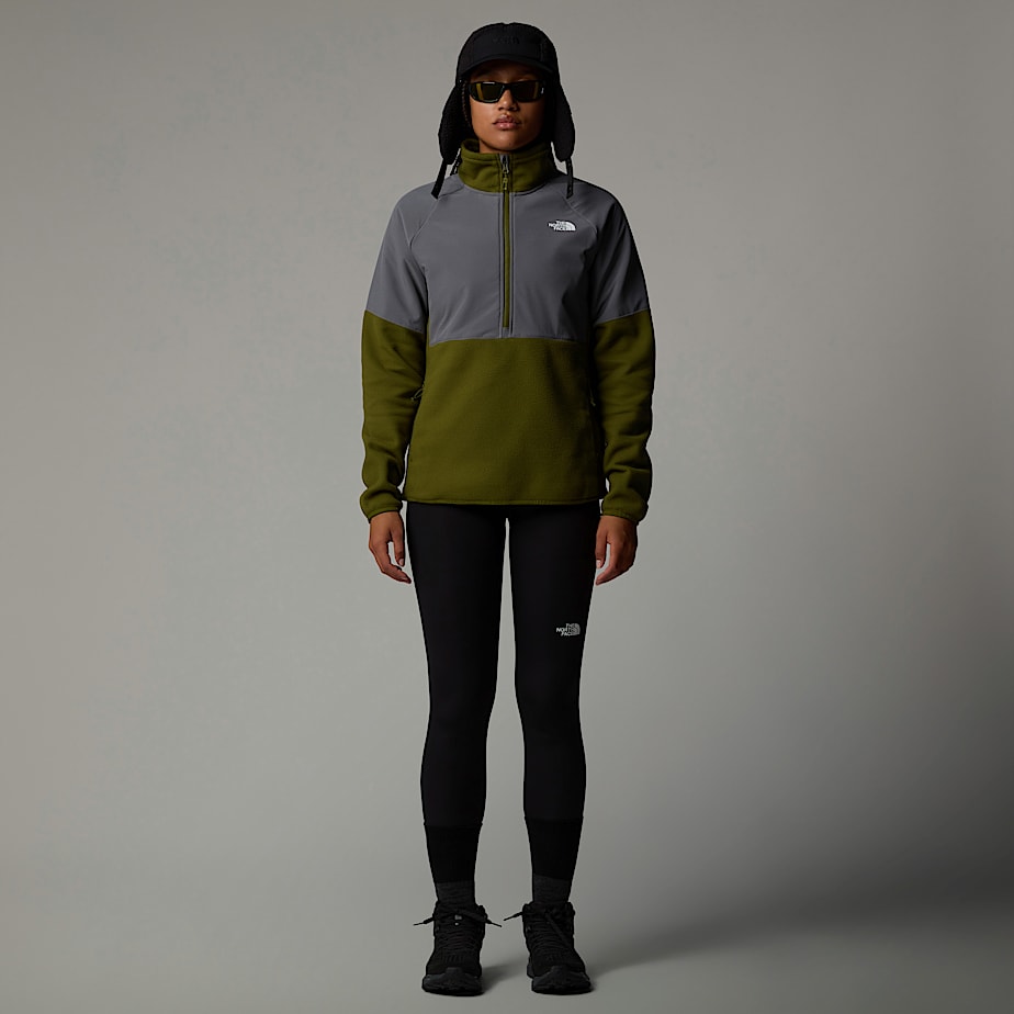 Pullover The North Face Glacier Heavyweight 1/2 Zip Fleece Mujer Verde Oliva | NF0A04K8R