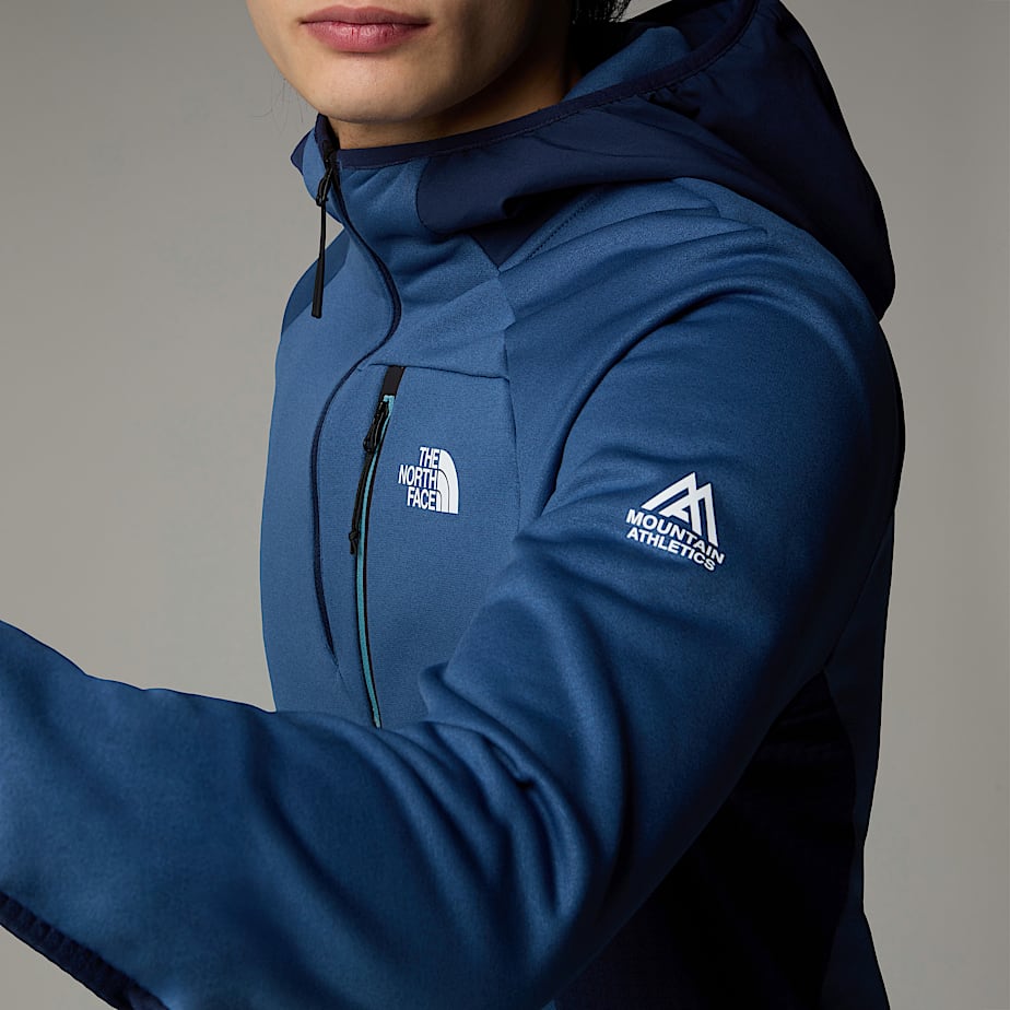 Pullover The North Face Mountain Athletics 1/4 Zip Hooded Fleece Hombre Azules | NF0A33X0V