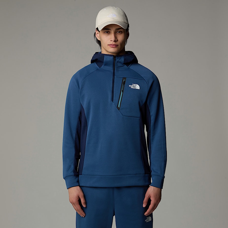Pullover The North Face Mountain Athletics 1/4 Zip Hooded Fleece Hombre Azules | NF0A33X0V