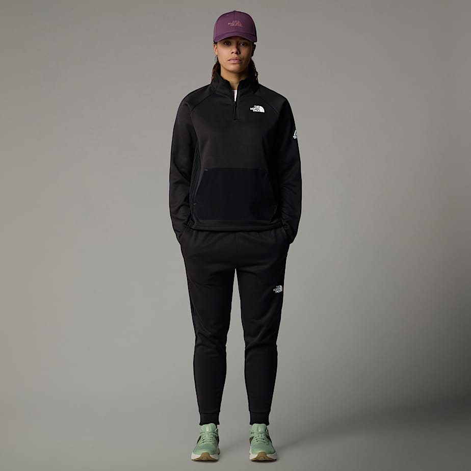 Pullover The North Face Mountain Athletics 1/4 Zip Fleece Mujer Negros | NF0A91D0W