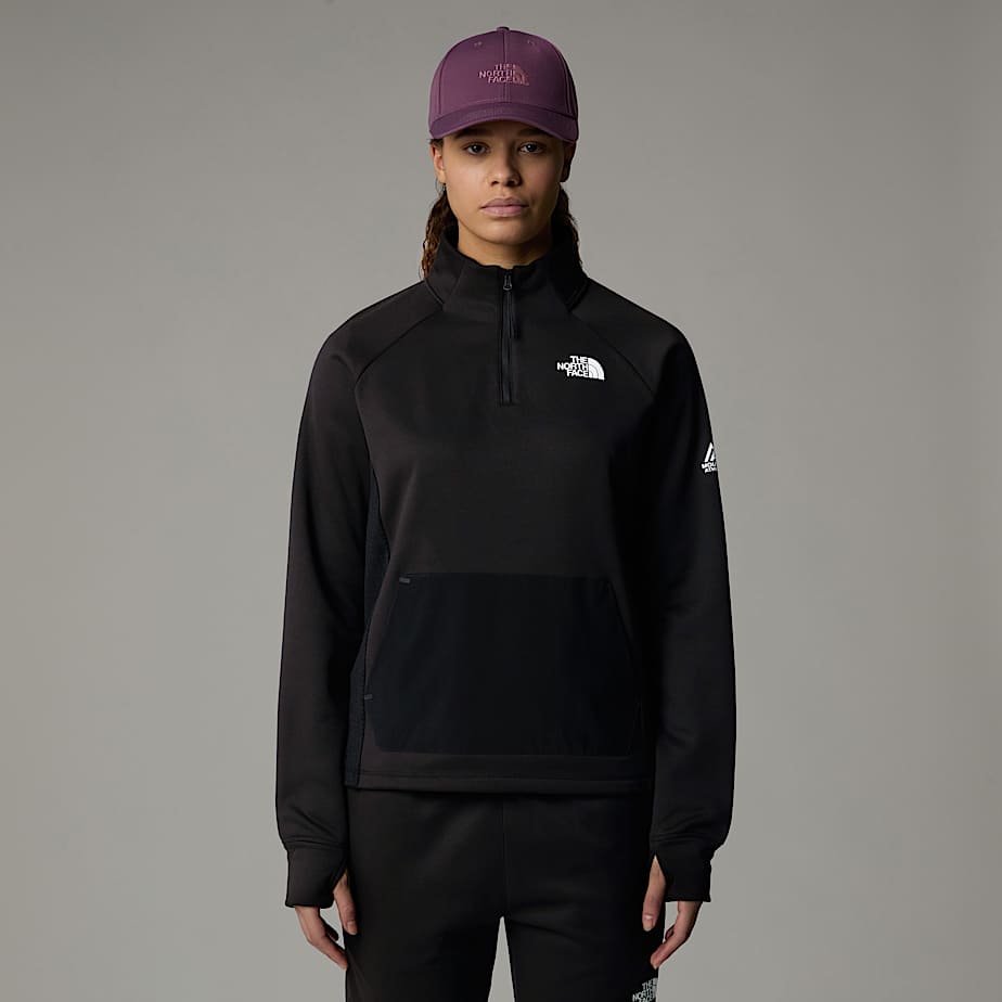 Pullover The North Face Mountain Athletics 1/4 Zip Fleece Mujer Negros | NF0A91D0W