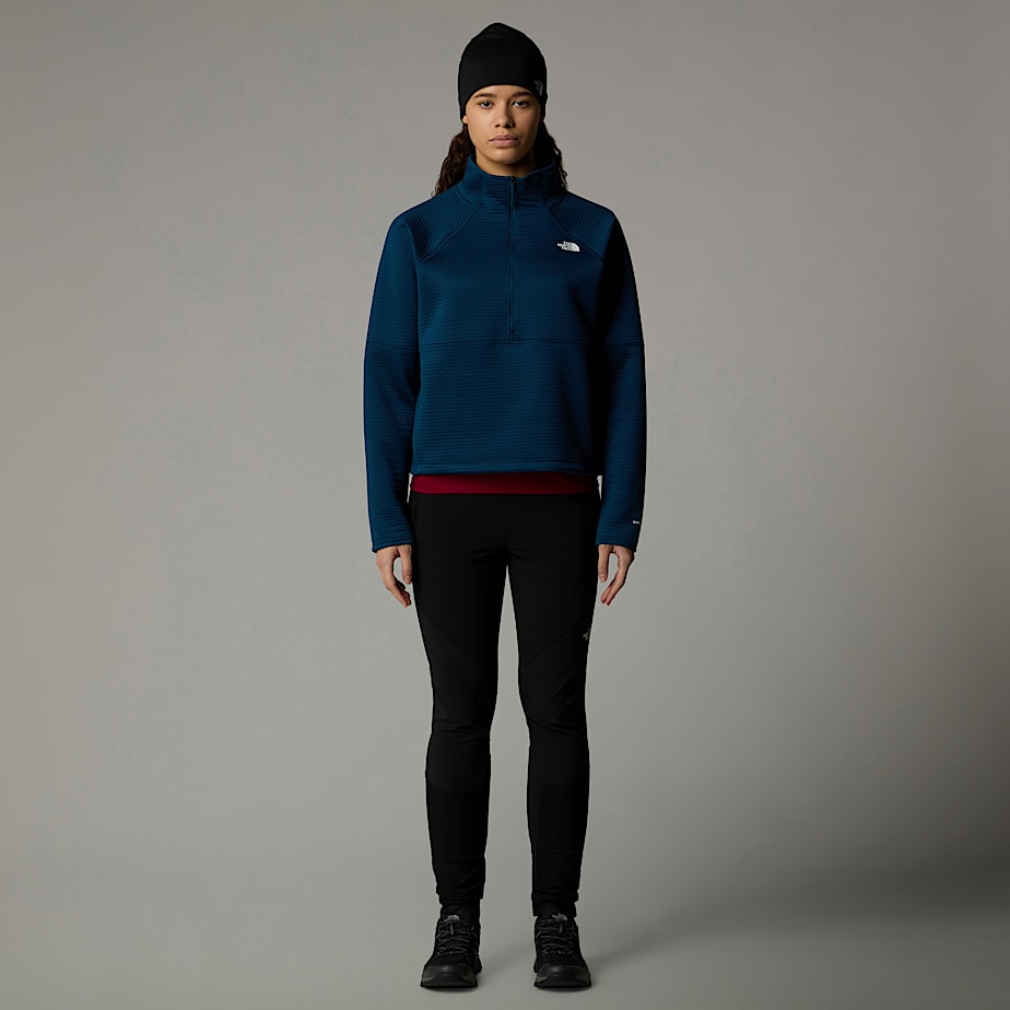 Pullover The North Face Vertical Thermal 1/4 Zip Fleece Mujer Azul Marino | NF0A10Y6D