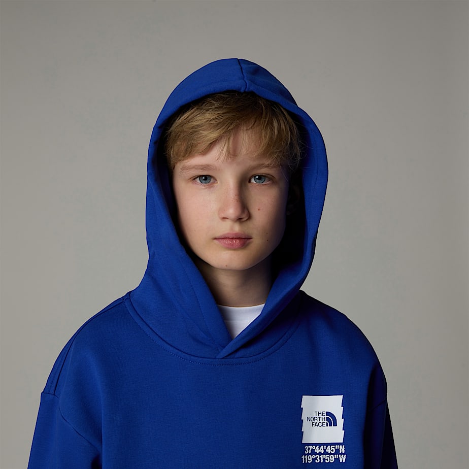 Sudadera con Capucha The North Face Coordinates Oversized Graphic Niños Azules | NF0A34Y8I