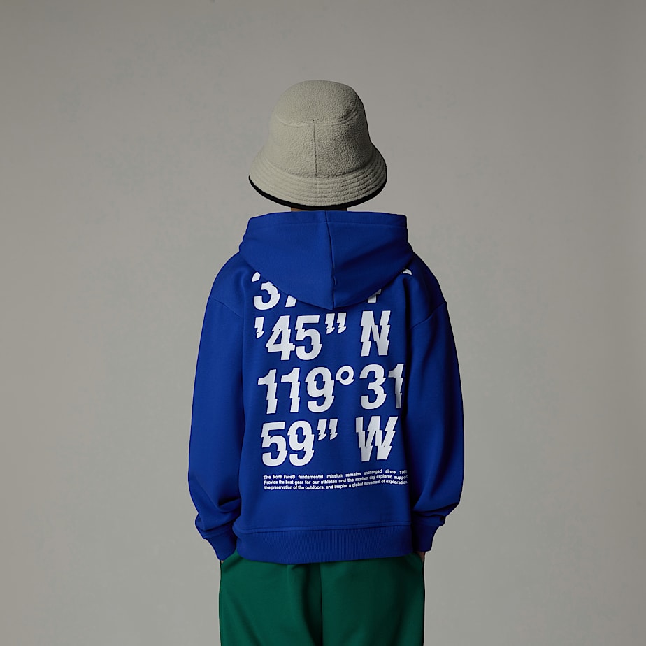 Sudadera con Capucha The North Face Coordinates Oversized Graphic Niños Azules | NF0A34Y8I