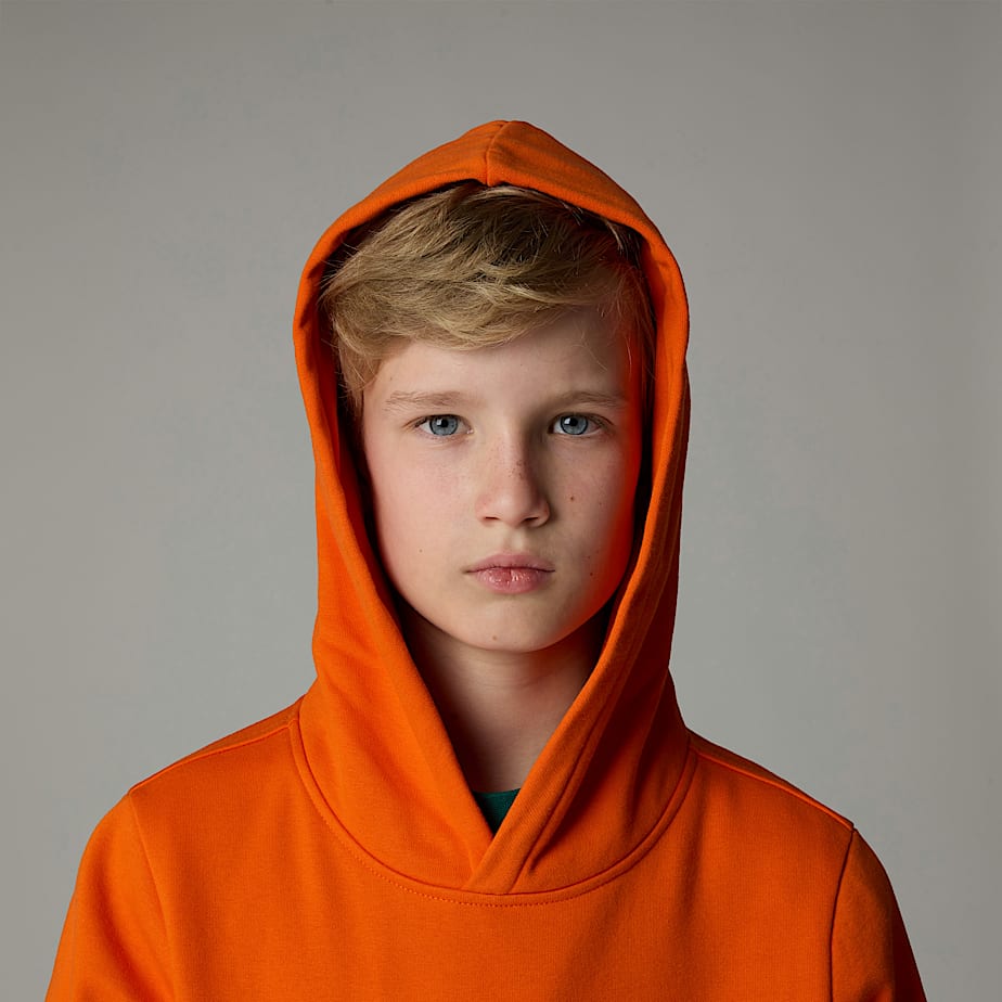 Sudadera con Capucha The North Face Drew Peak Niños Naranjas | NF0A85J5F
