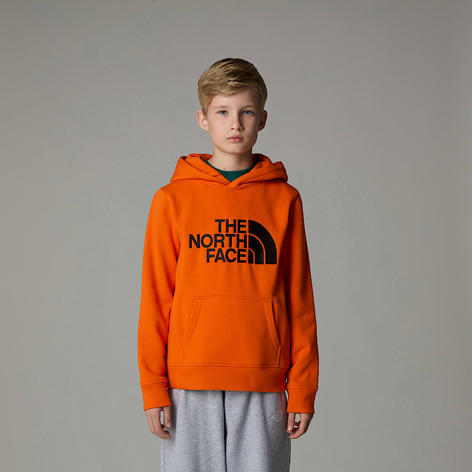 Sudadera con Capucha The North Face Drew Peak Niños Naranjas | NF0A85J5F