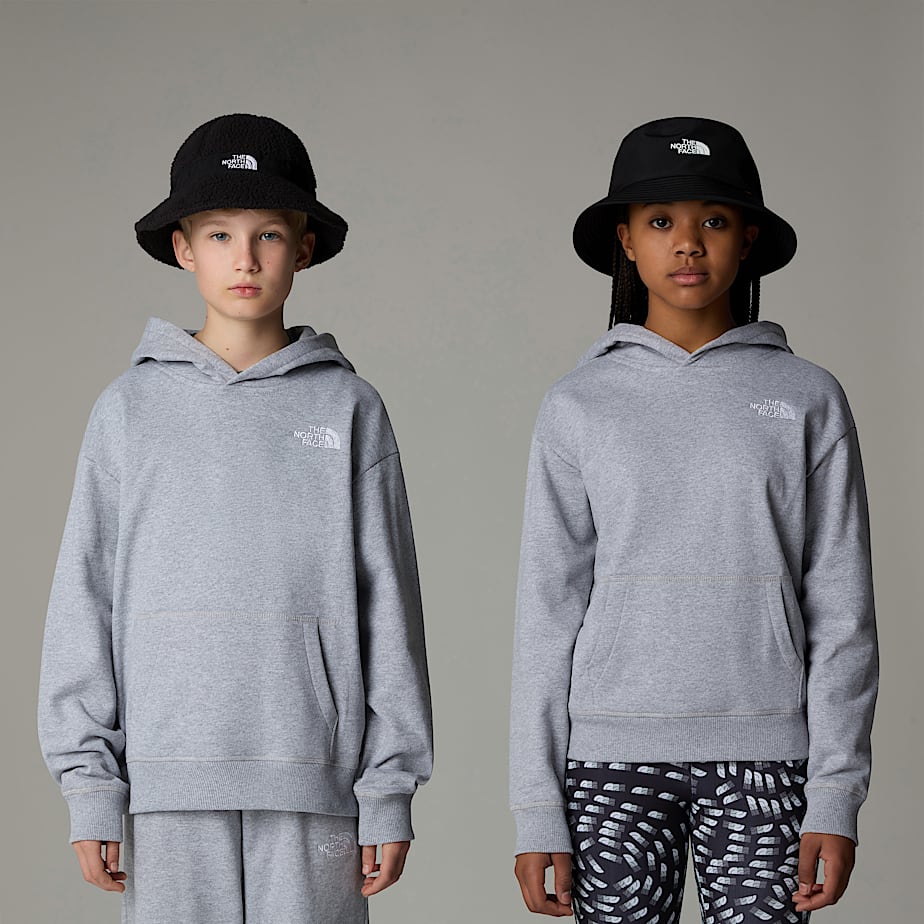 Sudadera con Capucha The North Face Essential Oversized Niños Grises | NF0A89Y7T
