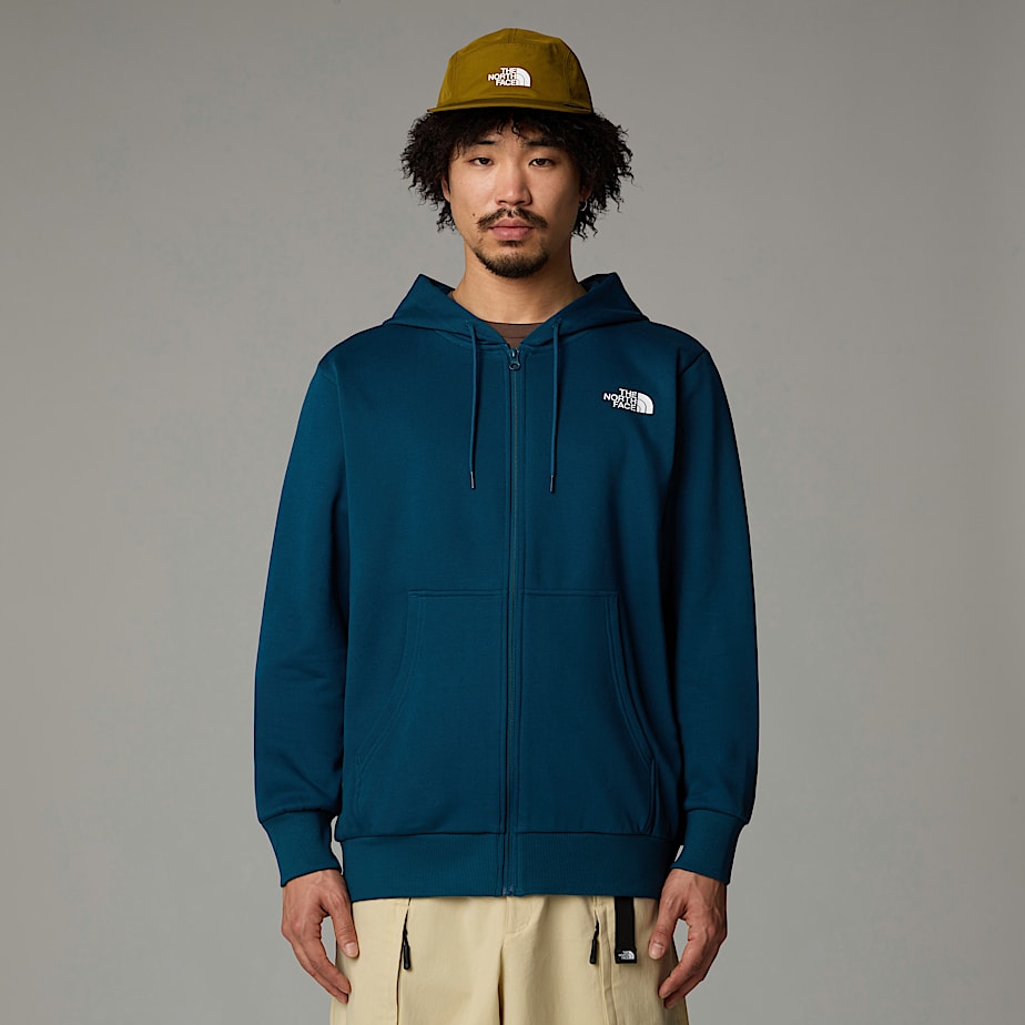 Sudadera con Capucha The North Face Simple Dome Full-Zip Hombre Azul Marino | NF0A76Y4R