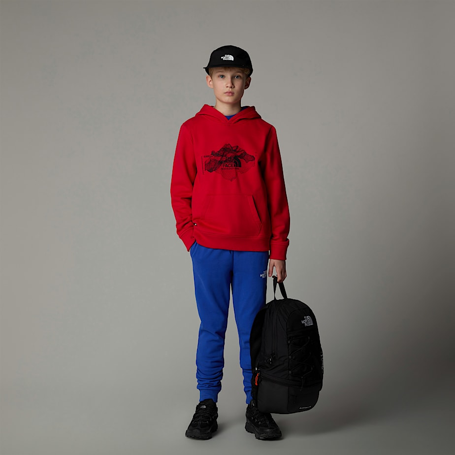Sudadera con Capucha The North Face Topographic Niños Rojos | NF0A58I9F