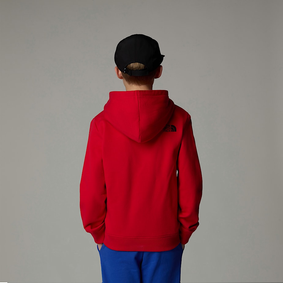 Sudadera con Capucha The North Face Topographic Niños Rojos | NF0A58I9F