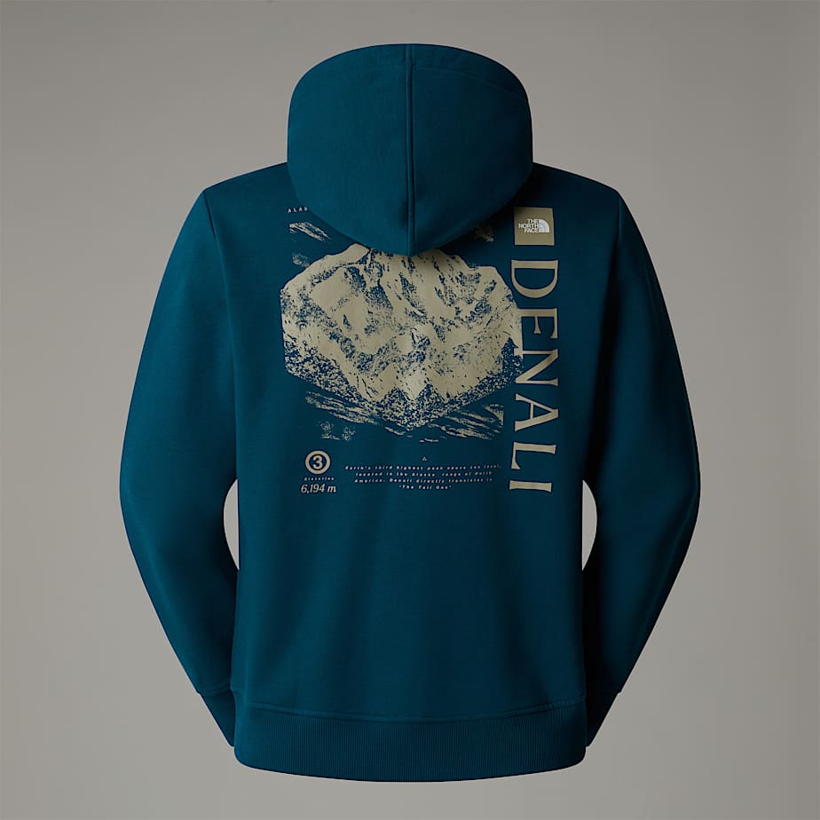 Sudadera con Capucha The North Face Topographic Hombre Azul Marino | NF0A62W6H