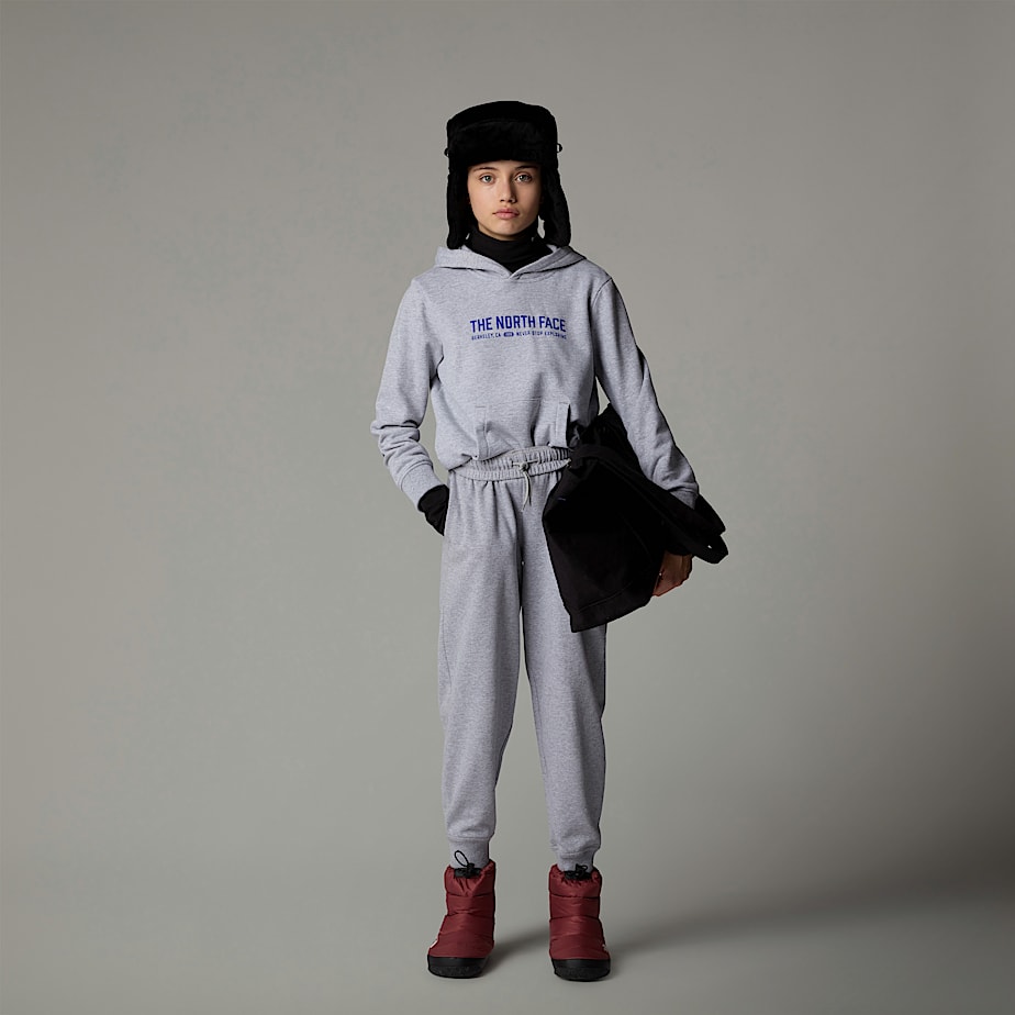Sudadera con Capucha The North Face Varsity Graphic Relaxed Niños Grises | NF0A79S6K
