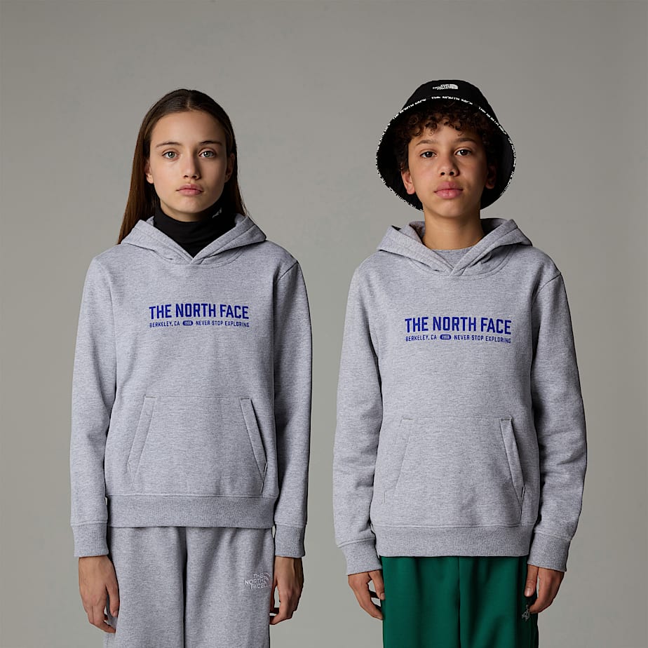 Sudadera con Capucha The North Face Varsity Graphic Relaxed Niños Grises | NF0A79S6K