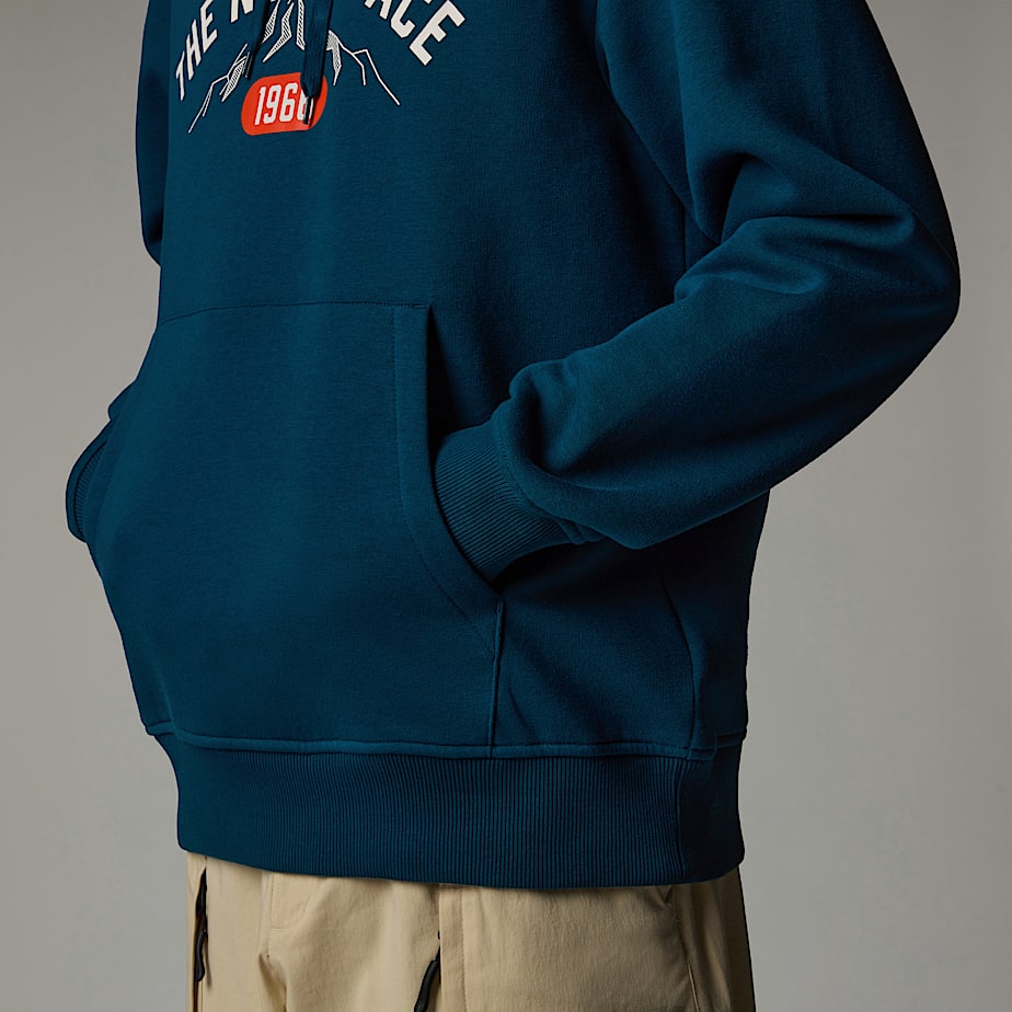 Sudadera con Capucha The North Face Varsity Graphic Hombre Azul Marino | NF0A85P8H
