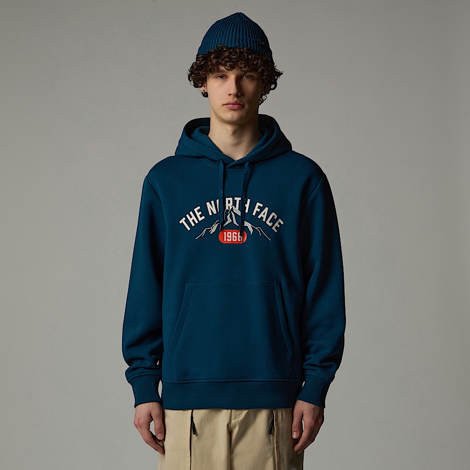 Sudadera con Capucha The North Face Varsity Graphic Hombre Azul Marino | NF0A85P8H